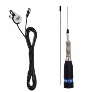 Antena CB 145cm PNI ML160 + suport antena fix T941, cu cablu 5m si mufa