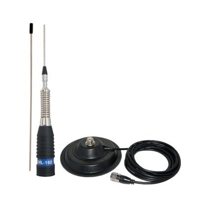 Antenă CB PNI ML160 – 145 cm, 600W, bază magnetică 145 mm, cablu 4 m