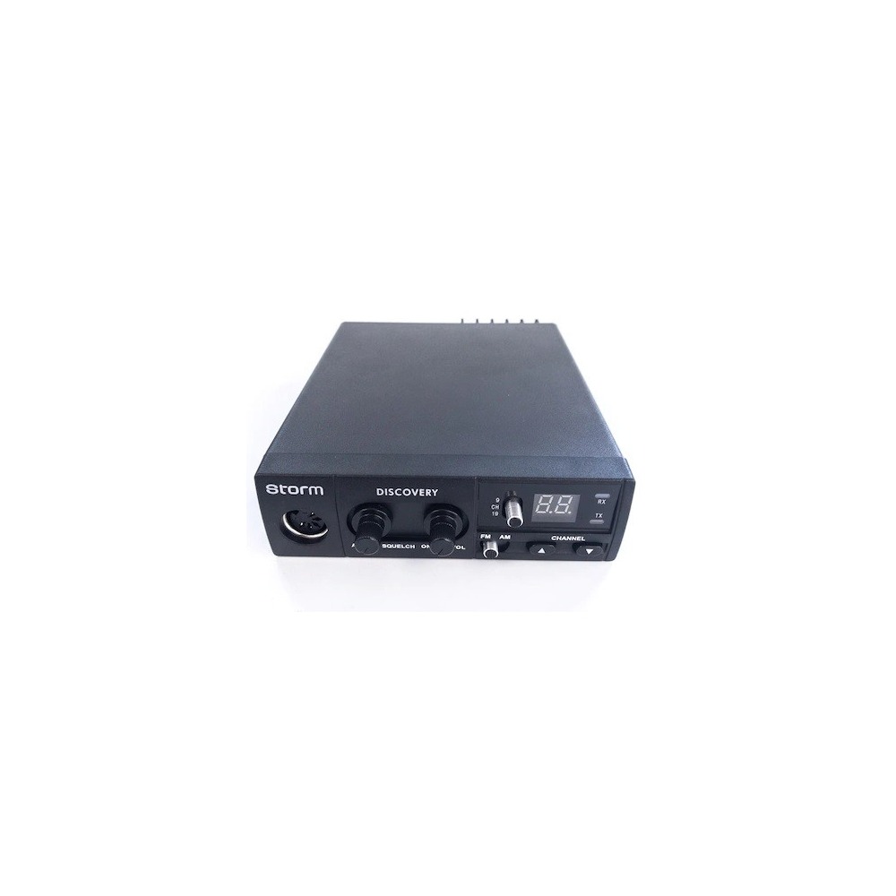 Stație CB Storm Discovery, SQL-ASQ, voltaj 12V, Lock, Canale urgenta, utilizare simplificată