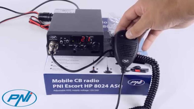 Stație CB PNI Escort HP 8024, SQL-ASQ, voltaj 12/24V, Canale urgenta, Lock, utilizare simplificată
