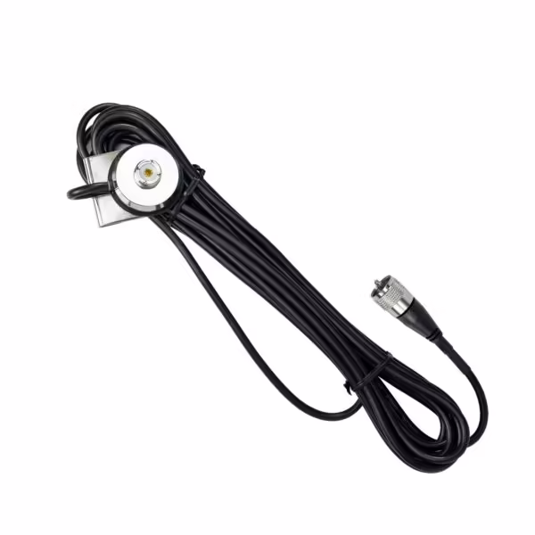 Suport antena CB T941 cu cablu 5m și mufă PL
