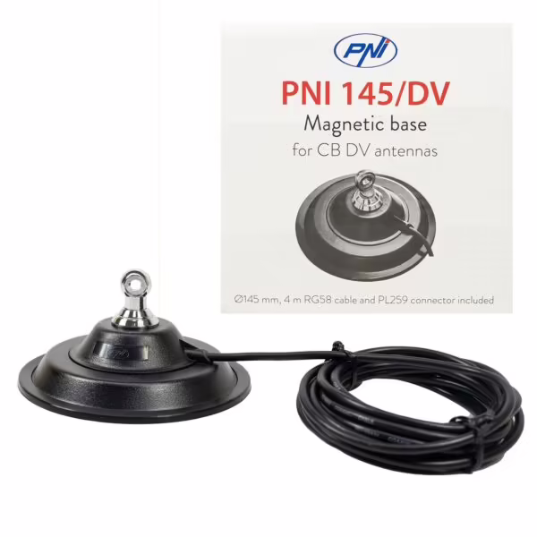 Baza magnetica antena CB PNI 145/DV pentru prindere stabila si montaj rapid