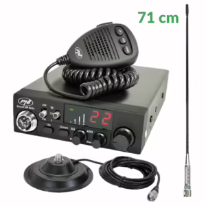KIT 2: Statie PNI Escort HP 8024, 12/24v + Antena 71cm + Magnet + Cablu