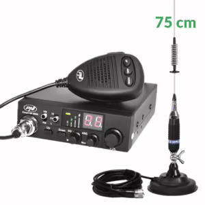 KIT 10: Statie radio CB PNI ESCORT HP 8000L, 12v + Antena CB PNI S75 + Magnet + Cablu