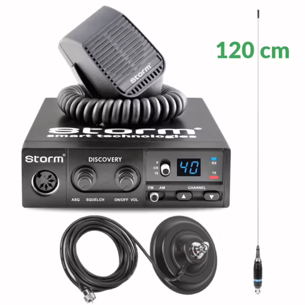 Kit Storm Discovery cu antena PNI S9 – comunicații CB clare și stabile