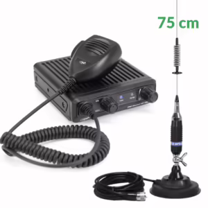 KIT 13: Statie PNI Escort HP 2020, 12v + Antena CB PNI S75 + Magnet + Cablu