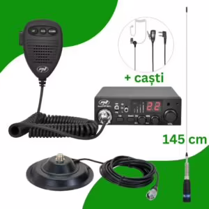 KIT 23: Statie PNI Escort HP 8001L, 12v + Antena 145cm + Magnet + Cablu