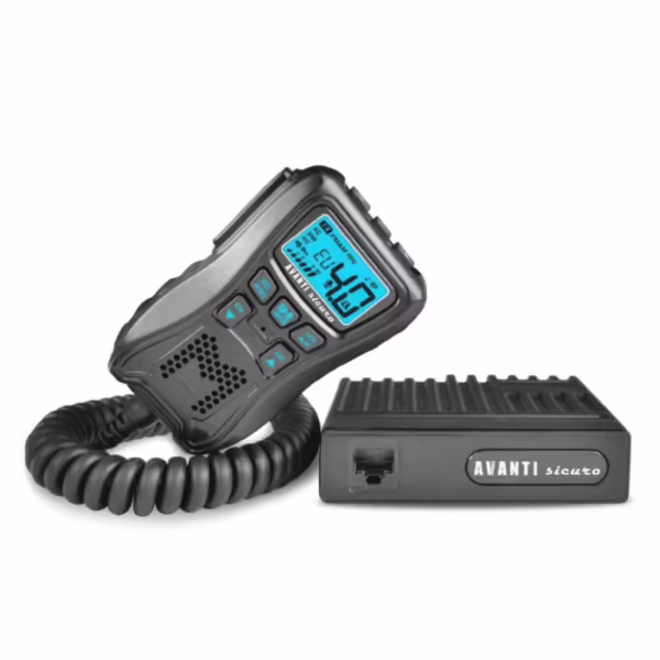 Avanti Sicuro – stație CB cu VOX, RF Gain și display iluminat multicolor