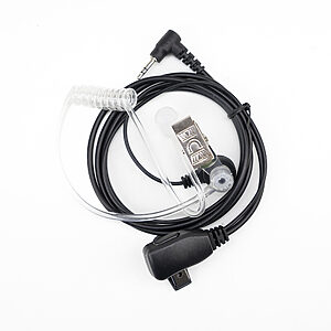 Cască cu microfon și buton PTT PNI HM93, mufă 1 pin 2.5mm, tub acustic inclus