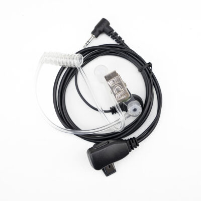 Cască cu microfon și buton PTT PNI HM93, mufă 1 pin 2.5mm, tub acustic inclus