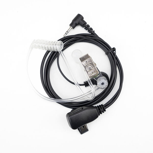 Cască cu microfon și buton PTT PNI HM93, mufă 1 pin 2.5mm, tub acustic inclus