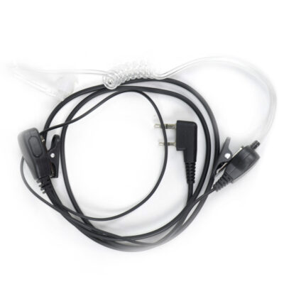 Cască cu microfon și tub acustic PNI HS82L, mufă 2 pini PNI-K compatibilă cu stații radio