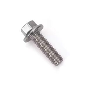 Șurub inox auto cu flanșă și floare cu grover montat cu nit blind pe caroserie