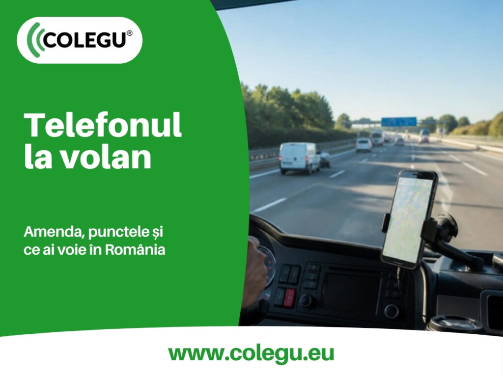 Telefonul la volan: amenda, punctele și ce ai voie