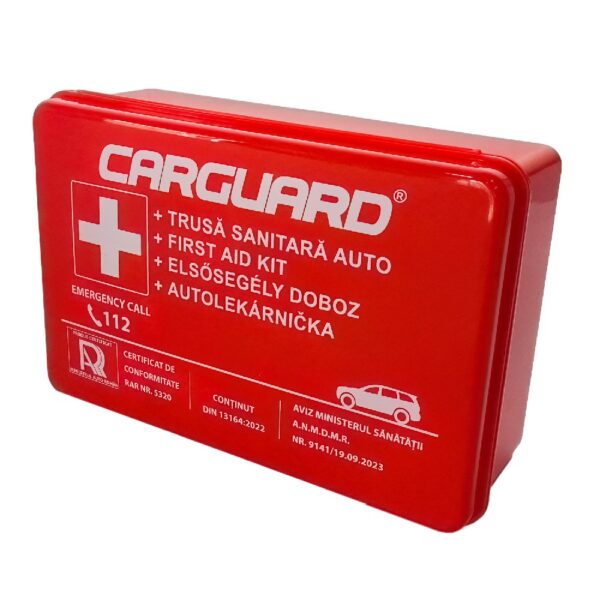Trusă sanitară auto CARGUARD cu aviz Ministerul Sănătății