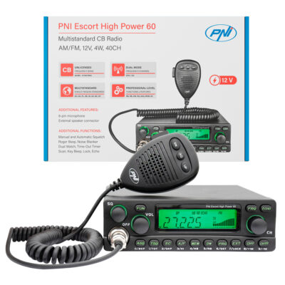 stație radio PNI Escort High Power 60 pentru montaj 1DIN