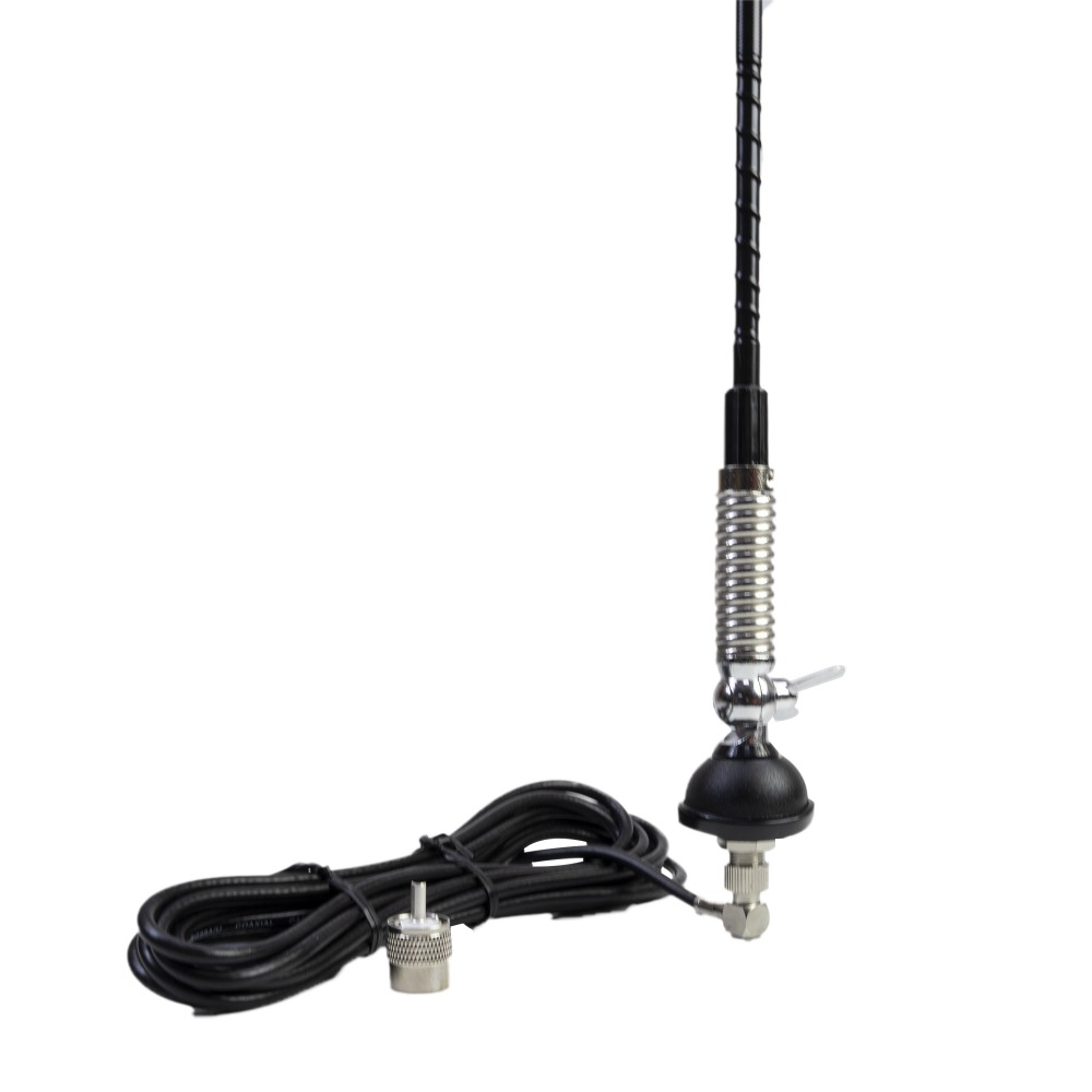 Antenă Radio CB Avanti Nemo 60, Fibră de Sticlă, 60cm, Prindere Fixă (Montură DV și Cablu Incluse)