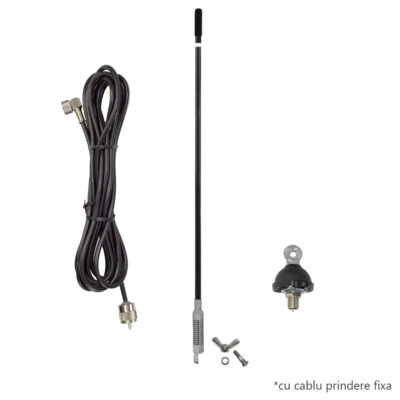 antena cb avanti nemo 60 prindere fixa cu montura dv si cablu rg58