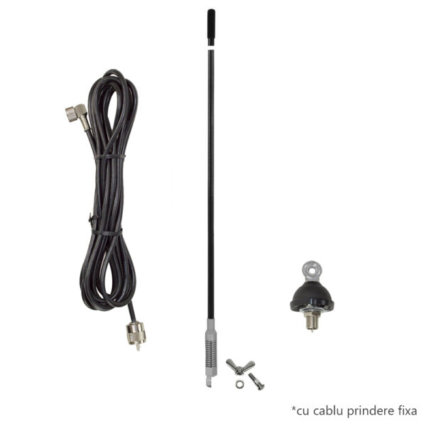 antena cb avanti nemo 60 prindere fixa cu montura dv si cablu rg58