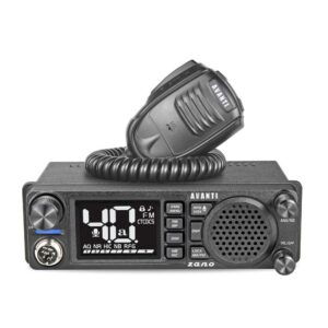 statie radio CB Avanti Zano 12/24V cu difuzor frontal si suport 1DIN
