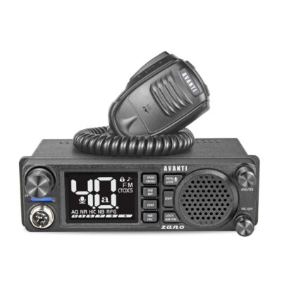 statie radio CB Avanti Zano 12/24V cu difuzor frontal si suport 1DIN