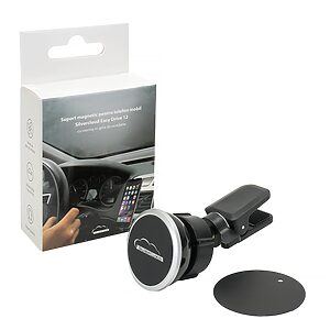 Suport auto magnetic pentru telefon SilverCloud Easy Drive 12 cu prindere în grila de ventilație