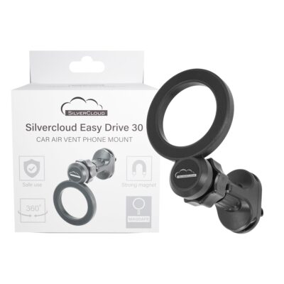 Suport auto magnetic MagSafe SilverCloud Easy Drive 30 pentru grila de ventilație