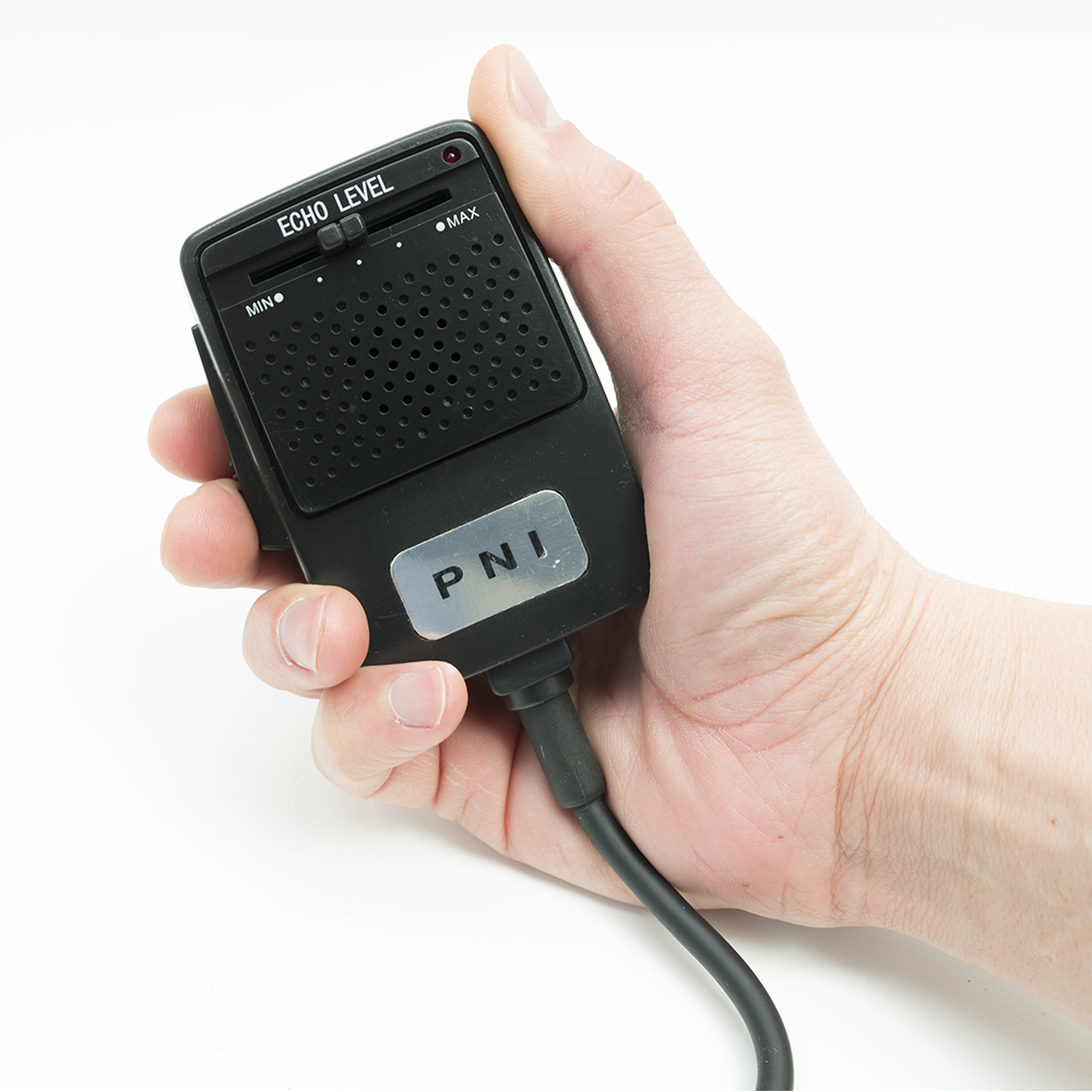 Microfon cu Ecou PNI Echo, 6 Pini, pentru Stație Radio CB, Alimentare Baterie 9V