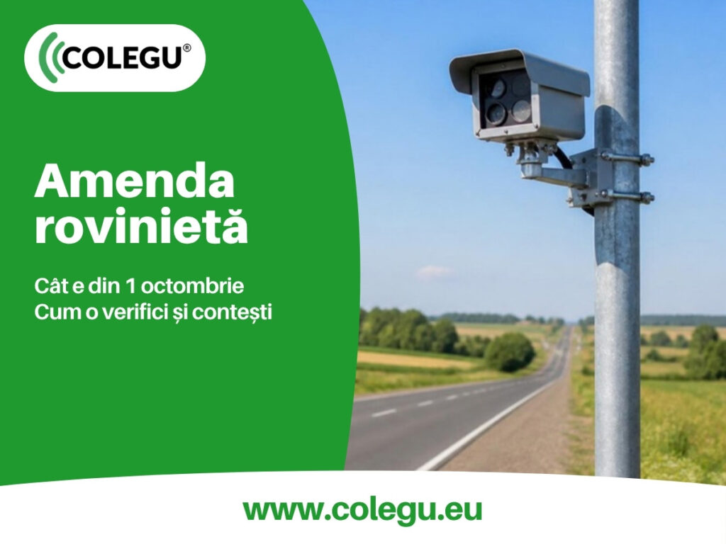 Amenda pentru lipsa rovinietei din 1 octombrie 2026: cât e, cum o verifici și cum o contești