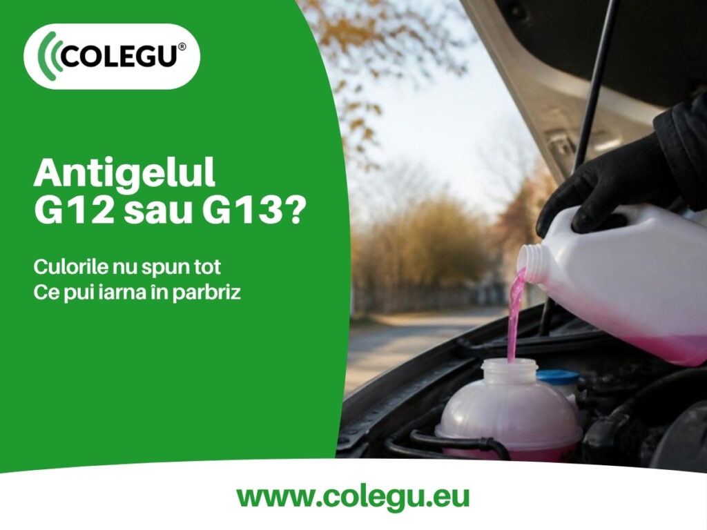 Antigelul G12 sau G13: ce înseamnă culorile, ce se poate amesteca și ce pui iarna în vasul de parbriz