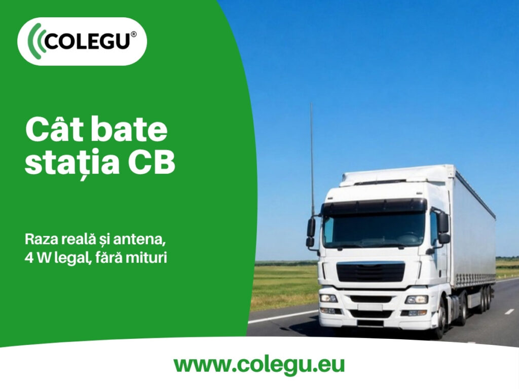 Cât bate o stație CB: raza reală, antena și puterea legală