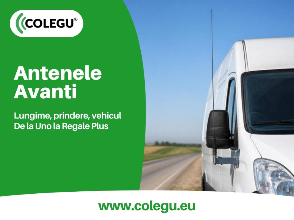 Ce antenă Avanti alegi: lungimea, prinderea și vehiculul, de la Uno la Regale Plus