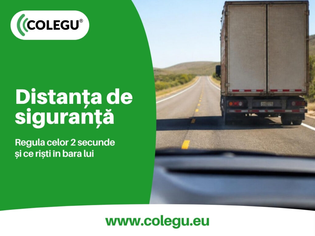 Distanța de siguranță între mașini: regula celor 2 secunde