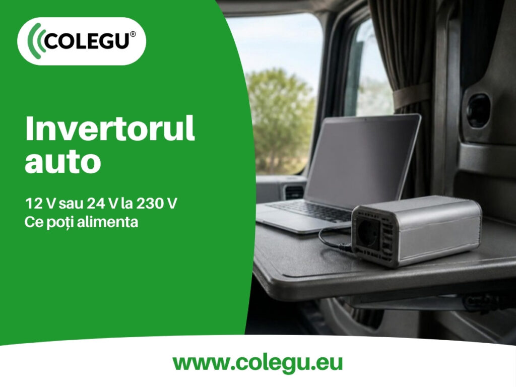 Invertor auto de 12 V sau 24 V la 230 V: ce putere îți trebuie și ce poți alimenta