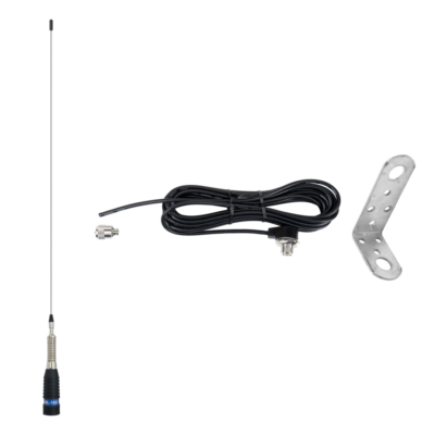 KIT Antenă CB PNI ML160 145 cm cu suport L1 și cablu T601, prindere fixă PL