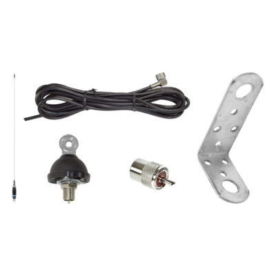 KIT Antenă CB PNI S9 120 cm cu suport L1 și cablu cu montură, prindere fixă DV