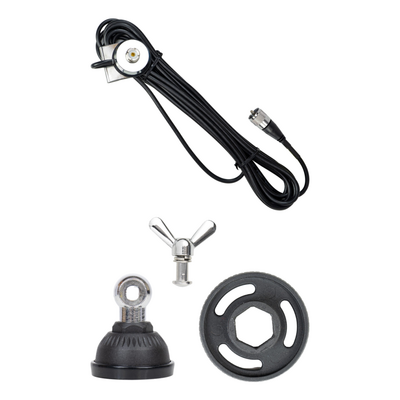 KIT Suport antenă CB fix T941 cu cablu 5 m și adaptor PL-DV