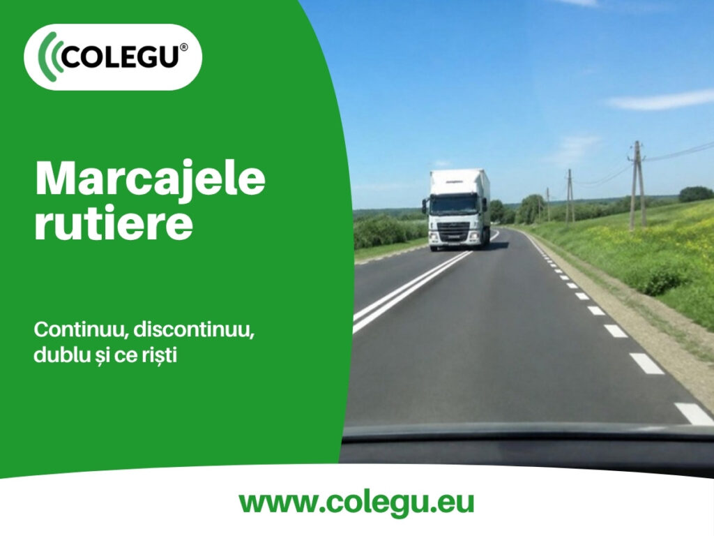 Marcajele rutiere: linia continuă, discontinuă, dublă și ce ai voie lângă fiecare