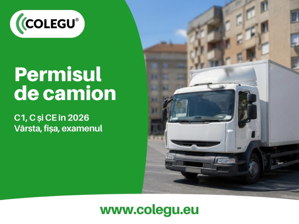 Permisul de camion, categoriile C1, C și CE: vârsta, fișa medicală și examenul