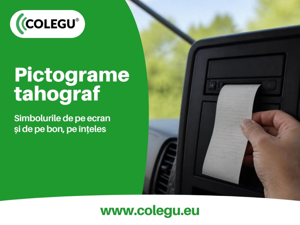 Pictogramele tahografului digital: simbolurile de pe ecran și de pe bon