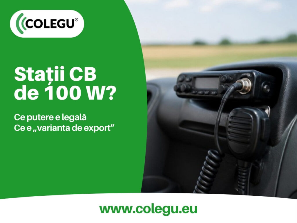 Putere stație CB: limita legală de 4 W și varianta de export de 20, 50 sau 100 W