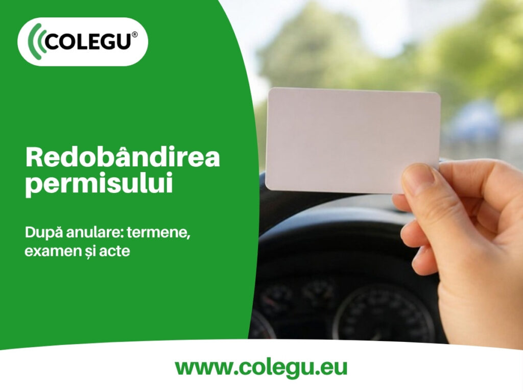 Redobândirea permisului de conducere după anulare: termenele, examenul și actele