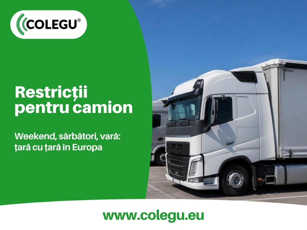 Restricții de circulație pentru camioane în Europa: weekend, sărbători, noapte și vară