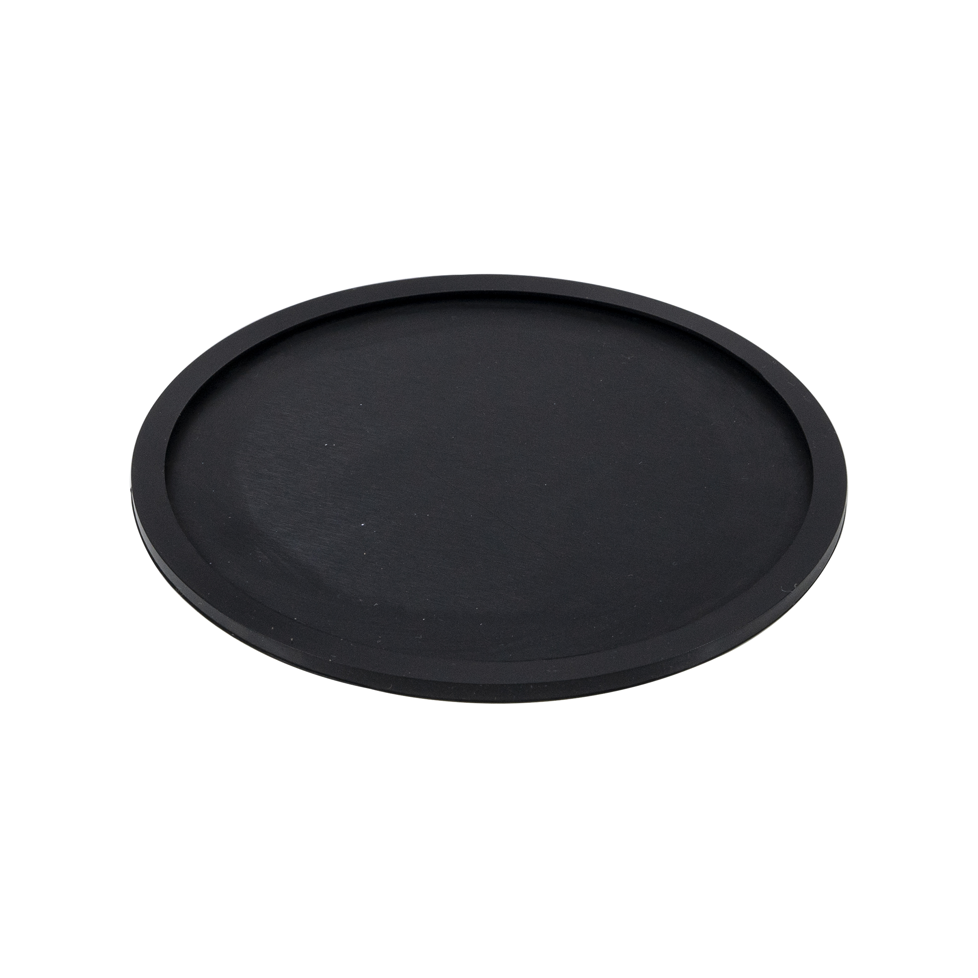 Talpa de cauciuc PNI de 125 mm văzută din unghi, cu marginea ridicată