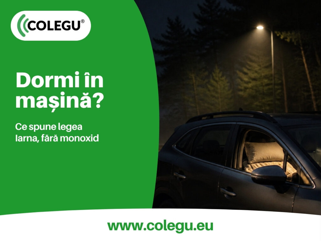 Ai voie să dormi în mașină în România: ce spune legea și cum dormi iarna fără risc