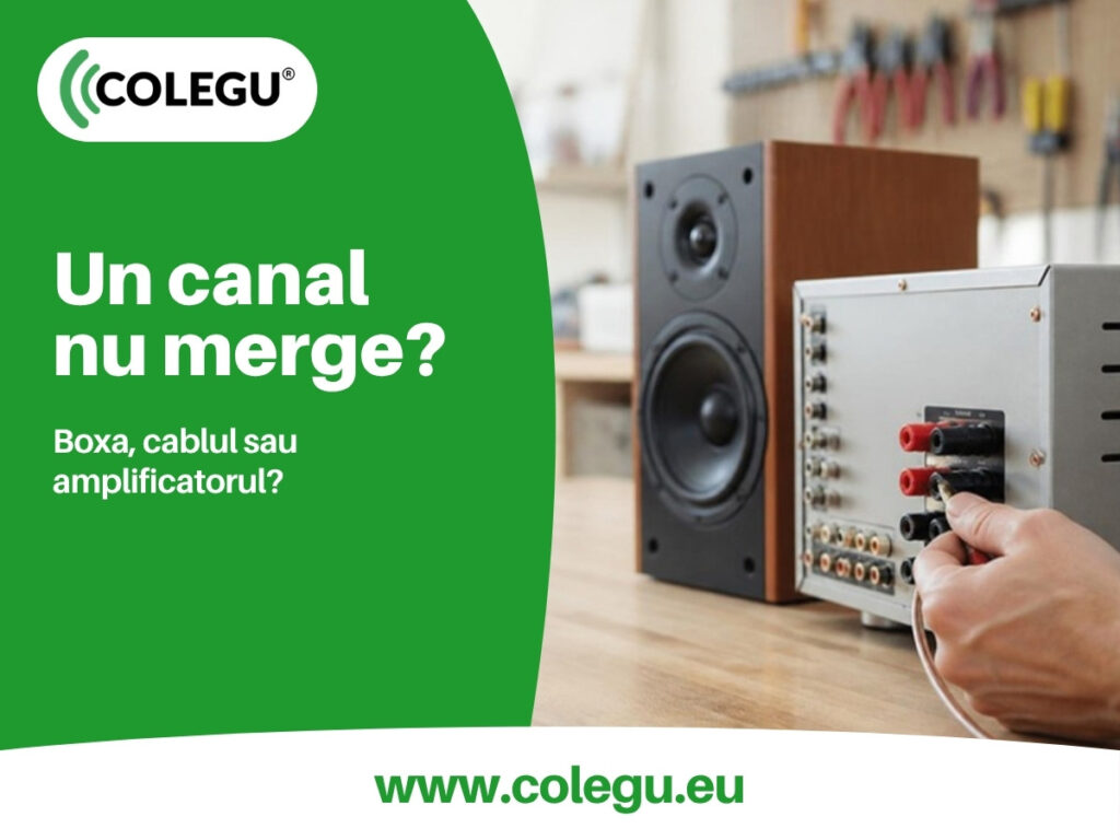 Amplificator un canal nu merge: sursa, cablul, boxa sau aparatul