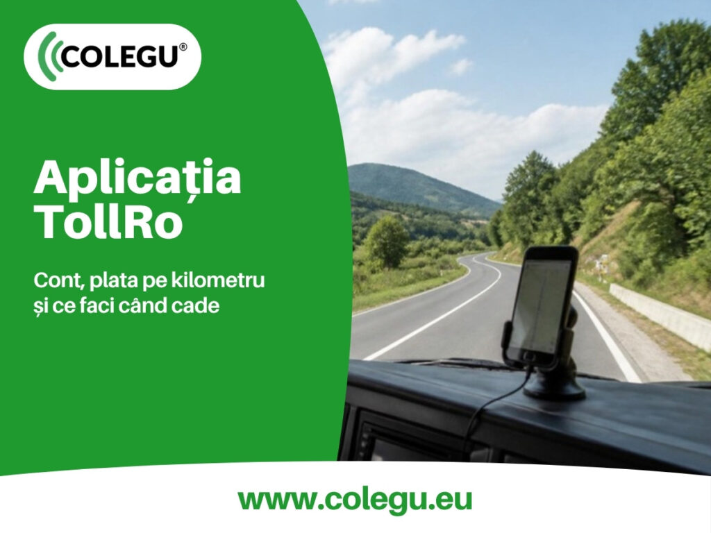 Aplicația TollRo: contul, plata pe kilometru și rovinieta din telefon