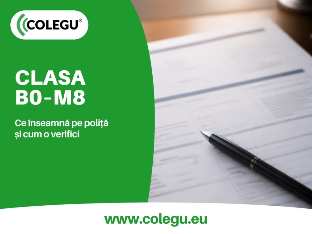 Clasele bonus-malus de pe polița RCA, de la B8 la M8
