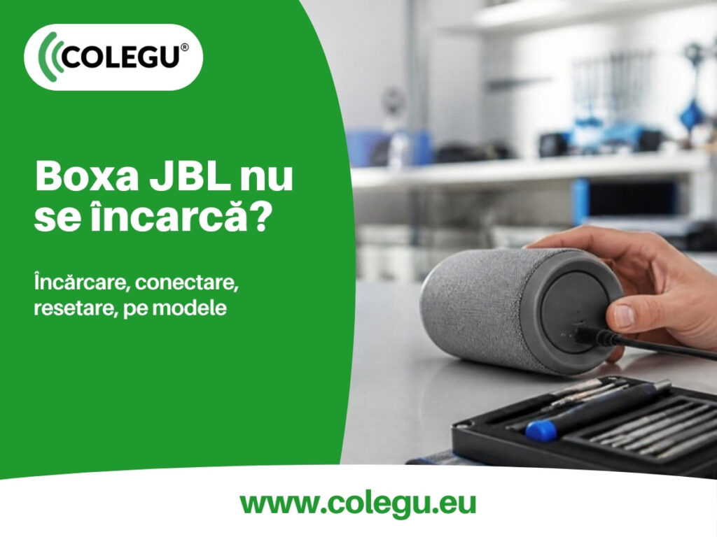 Boxa JBL nu se mai încarcă: portul, cablul, resetarea