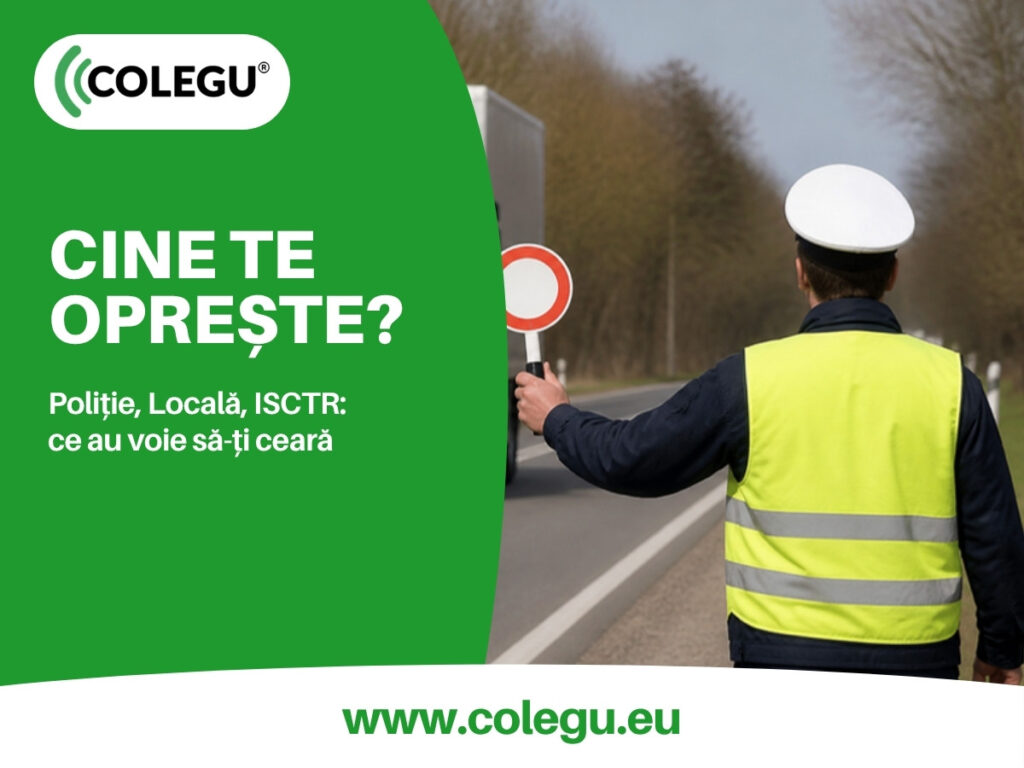 Control în trafic: cine are dreptul să oprească un vehicul pe drumurile din România
